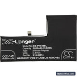 Apple iPhone Xs Replacement Battery, 3.8V, 2600mAh, Li-Polymer 3