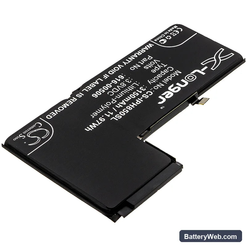 Apple iPhone Xs Max Replacement Battery, 3.8V, 3150mAh, Li-Polymer 2