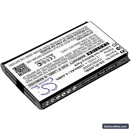 Infinite Peripherals Linea Pro 4 Replacement Battery, 3.7V, 1200mAh, Li-ion 2