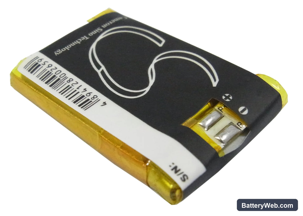 Apple iPOD Shuffle Replacement Battery, 3.7V, 250mAh, Li-Polymer 3
