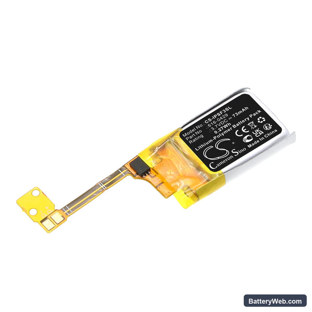 Apple iPOD ipod shuffle 3rd Replacement Battery, 3.7V, 73mAh, Li-Polymer 1