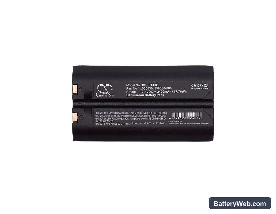 Intermec PW40 Replacement Battery, 7.4V, 2400mAh, Li-ion 5