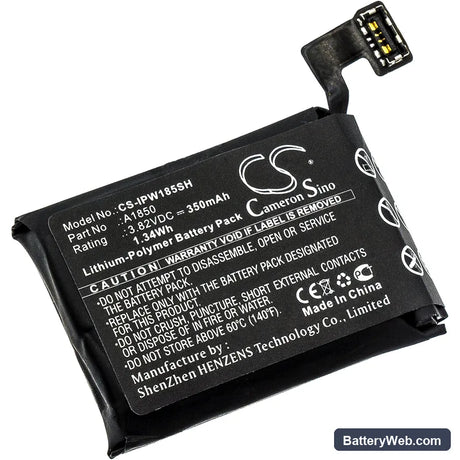 Apple MQL12LL/A Replacement Battery, 3.82V, 350mAh, Li-Polymer 1