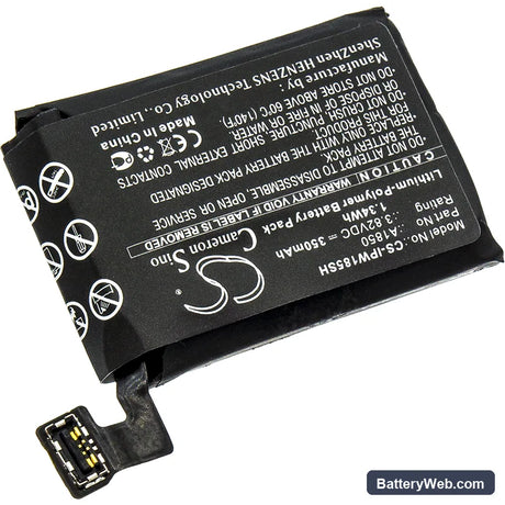 Apple MQL12LL/A Replacement Battery, 3.82V, 350mAh, Li-Polymer 2