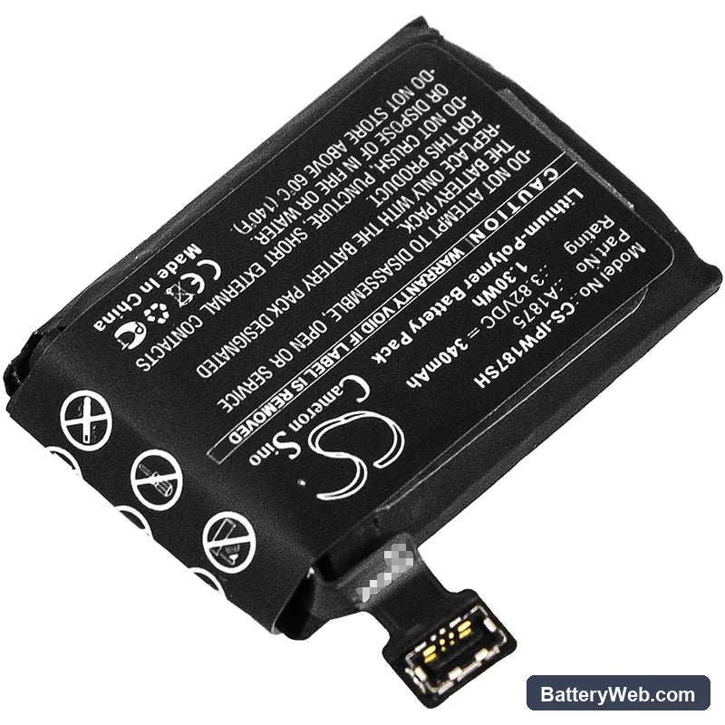 Apple Watch Series 3 GPS 42mm Replacement Battery, 3.82V, 340mAh, Li-Polymer 2