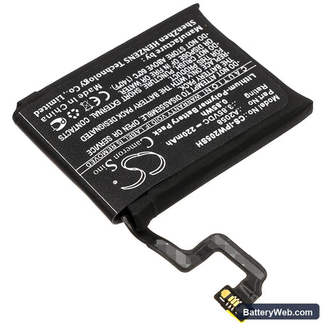 Apple iWatch Series 4 40mm Replacement Battery, 3.85V, 220mAh, Li-Polymer 2