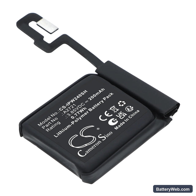 Apple Watch SE 2 40mm Replacement Battery, 3.85V, 200mAh, Li-Polymer 1