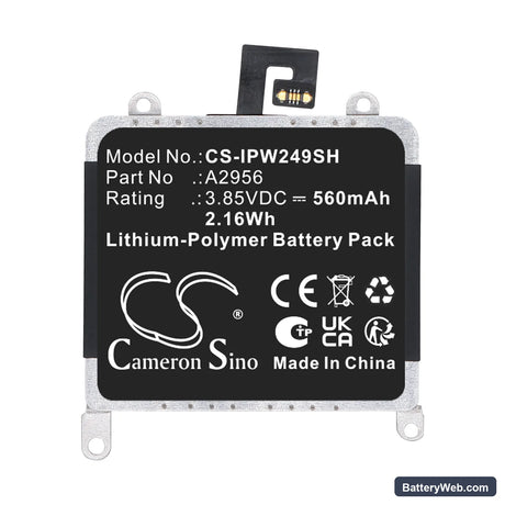 Apple A2686 Replacement Battery, 3.85V, 560mAh, Li-Polymer 5