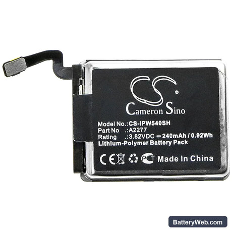 Apple MWWP2LLA Replacement Battery, 3.82V, 240mAh, Li-Polymer 3