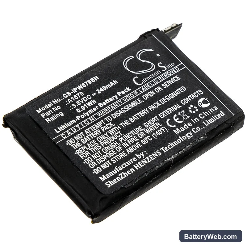 Apple iWach 1 42mm Replacement Battery, 3.8V, 240mAh, Li-Polymer 1