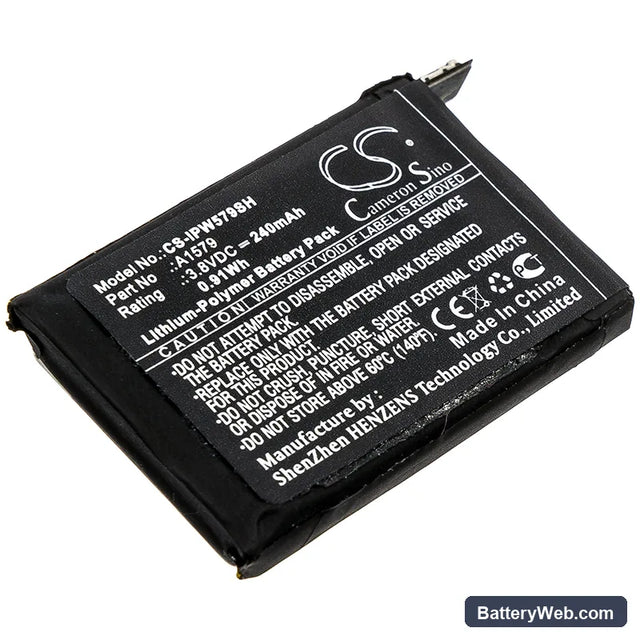 Apple iWach 1 42mm Replacement Battery, 3.8V, 240mAh, Li-Polymer 1
