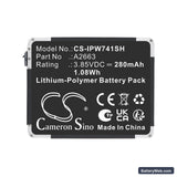 Apple A2473 Replacement Battery, 3.85V, 280mAh, Li-Polymer 5