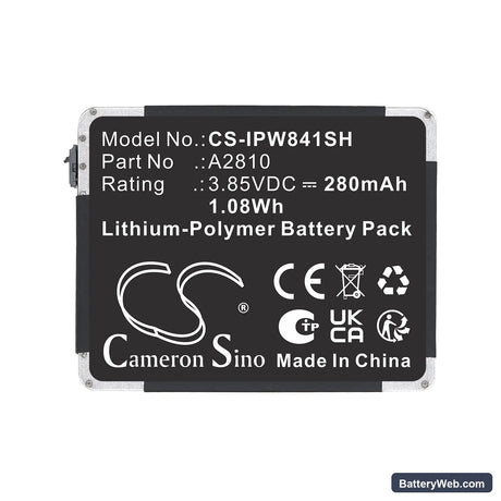 Apple A2770 Replacement Battery, 3.85V, 280mAh, Li-Polymer 5