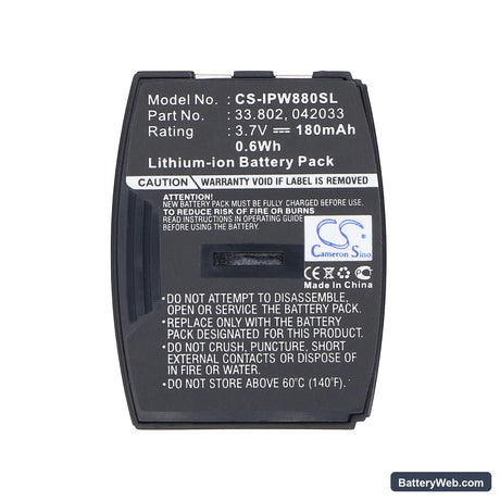 IPN Emotion W880 Replacement Battery, 3.7V, 180mAh, Li-ion 5