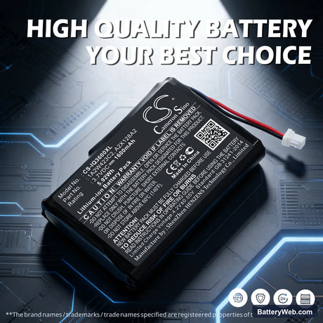 Garmin iQue 3200 Replacement Battery, 3.7V, 1600mAh, Li-ion 7