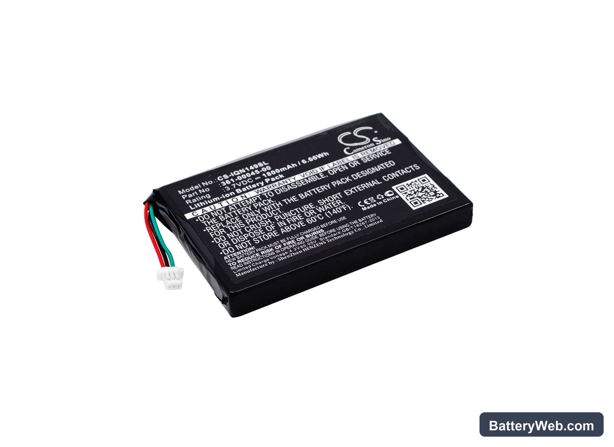 Garmin Nuvi 1490TV Replacement Battery, 3.7V, 1800mAh, Li-ion 1