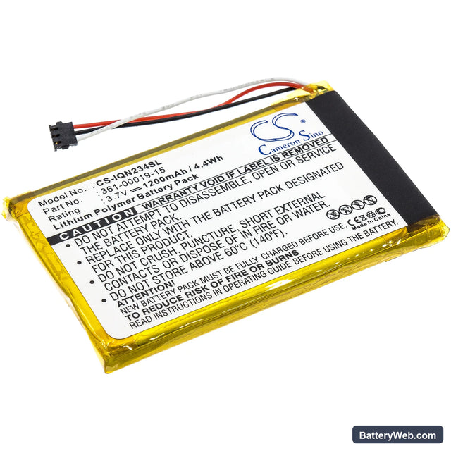 Garmin Nulink 2340 Replacement Battery, 3.7V, 1200mAh, Li-Polymer 1