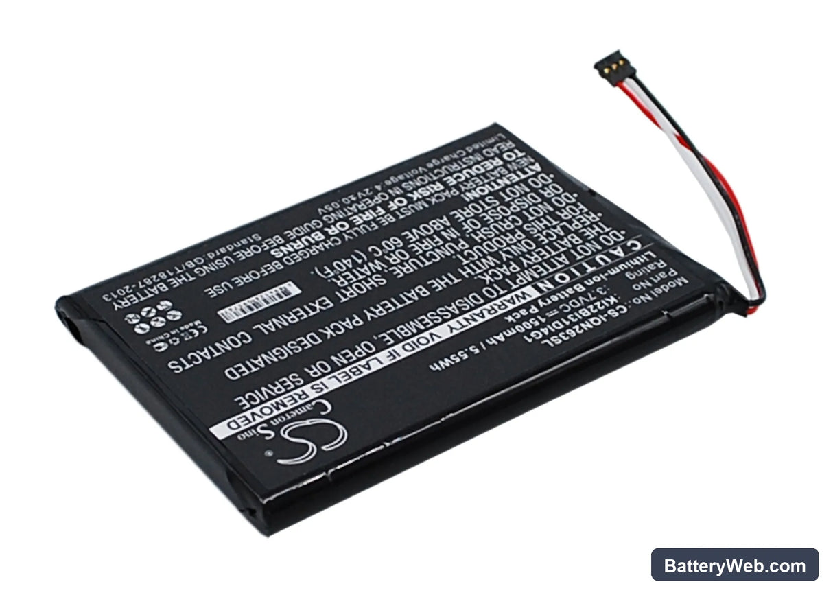 Garmin Nuvi 2639LMT Replacement Battery, 3.7V, 1500mAh, Li-ion 2