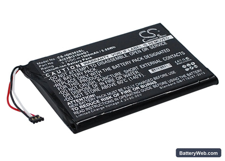 Garmin Nuvi 2639LMT Replacement Battery, 3.7V, 1500mAh, Li-ion 3