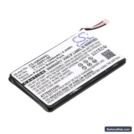 Garmin Nuvi 2660LMT Replacement Battery, 3.7V, 1200mAh, Li-Polymer 1
