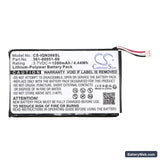 Garmin Nuvi 2660LMT Replacement Battery, 3.7V, 1200mAh, Li-Polymer 3