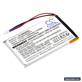 Garmin Nuvi 285 Replacement Battery, 3.7V, 1250mAh, Li-Polymer 1