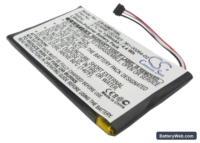 Garmin Nuvi 3700 Replacement Battery, 3.7V, 1200mAh, Li-Polymer 1