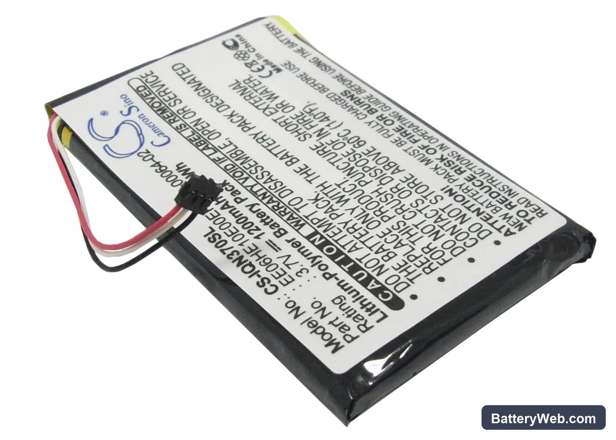 Garmin Nuvi 3700 Replacement Battery, 3.7V, 1200mAh, Li-Polymer 2