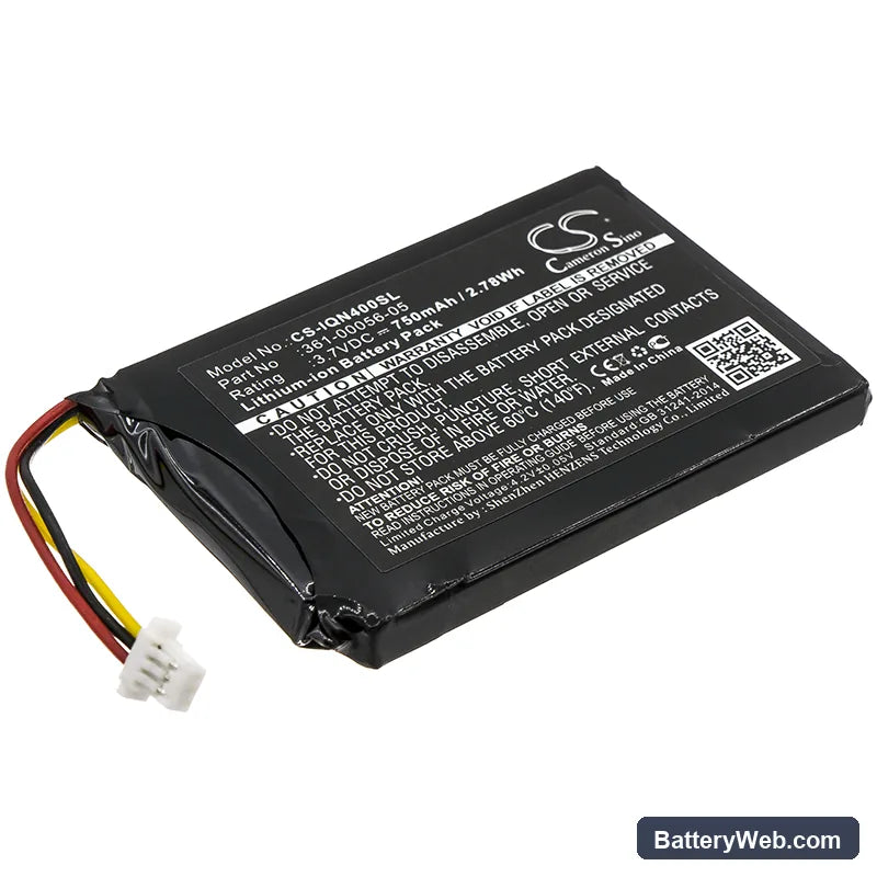 Garmin Nuvi 40 Replacement Battery, 3.7V, 750mAh, Li-ion 1