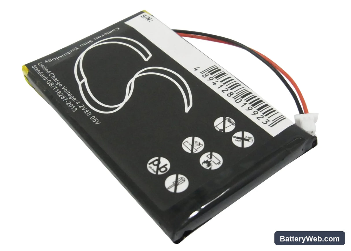 Garmin Nuvi 600 Replacement Battery, 3.7V, 1150mAh, Li-Polymer 4