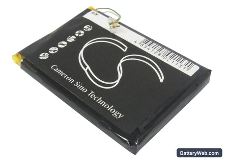iRiver Clix Plus Replacement Battery, 3.7V, 950mAh, Li-Polymer 4