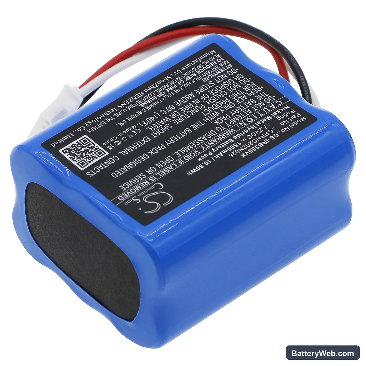 iRobot Braava 380 Replacement Battery, 7.2V, 1500mAh, Ni-MH 2