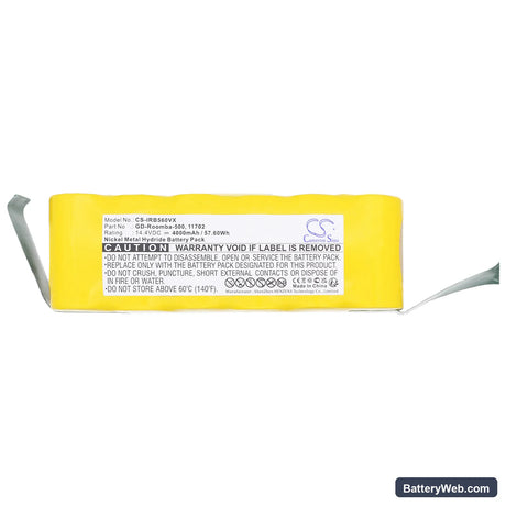 Vileda 137173 Replacement Battery, 14.4V, 4000mAh, Ni-MH 5