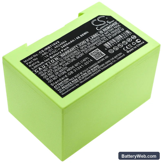 iRobot Roomba i7 Replacement Battery, 14.4V, 3400mAh, Li-ion 1