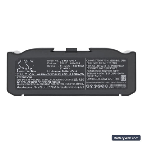iRobot Roomba i7 Replacement Battery, 14.4V, 6800mAh, Li-ion 5