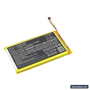 iRiver AK120 II Replacement Battery, 3.8V, 4100mAh, Li-Polymer 1