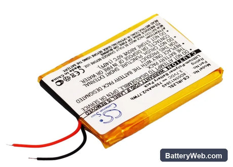 iRiver L Player 2GB Replacement Battery, 3.7V, 750mAh, Li-Polymer 3