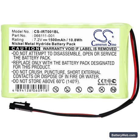 Intermec 066111-001 Replacement Battery, 7.2V, 1500mAh, Ni-MH 3