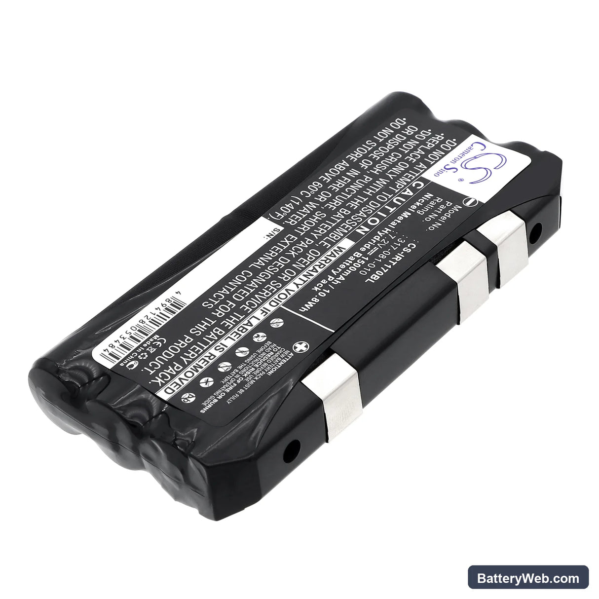Intermec RT1700 Replacement Battery, 7.2V, 1500mAh, Ni-MH 2