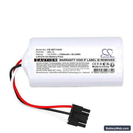 iRobot Roomba Combo Essential Vacuum and Mop Robot Replacement Battery, 14.4V, 3350mAh, Li-ion 3