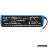 Intermec SF61 Replacement Battery, 3.7V, 3400mAh, Li-ion 3
