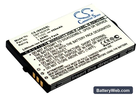 Insignia NS-DA1G Replacement Battery, 3.7V, 450mAh, Li-ion 1