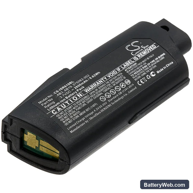 Intermec SR61T Replacement Battery, 3.7V, 2600mAh, Li-ion 1