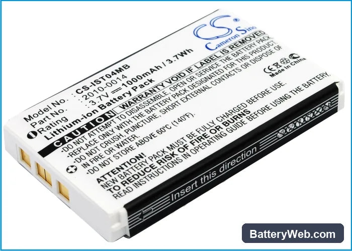 IRIS ST4ex Replacement Battery, 3.7V, 1000mAh, Li-ion 1