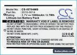 IRIS ST4ex Replacement Battery, 3.7V, 1000mAh, Li-ion 5