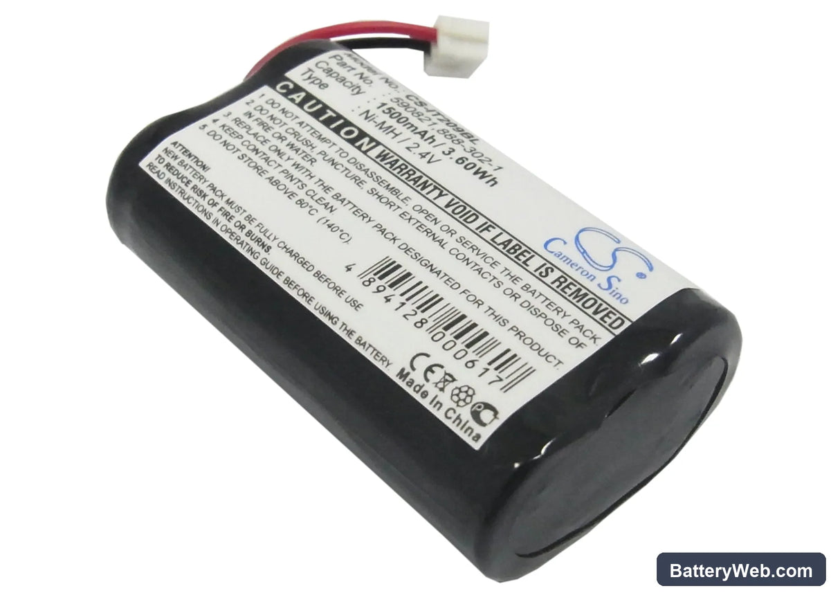 Intermec Trakker T2090 Replacement Battery, 2.4V, 1500mAh, Ni-MH 1