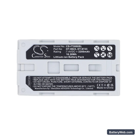 Casio IT3000 Replacement Battery, 7.4V, 2200mAh, Li-ion 5