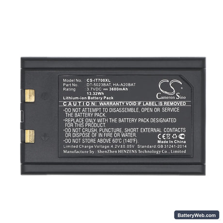 Sokkia SDR8100 Replacement Battery, 3.7V, 3600mAh, Li-ion 5