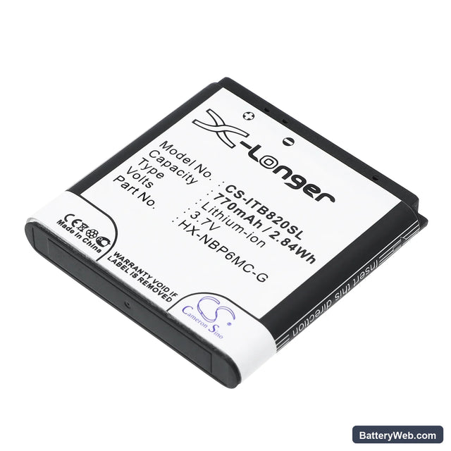 i-Blue 820 Replacement Battery, 3.7V, 770mAh, Li-ion 1