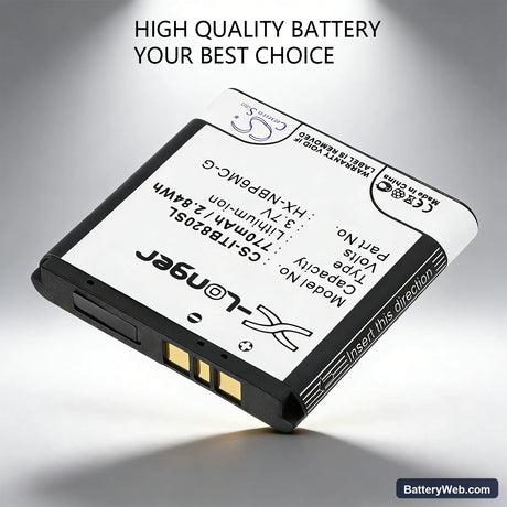 i-Blue 820 Replacement Battery, 3.7V, 770mAh, Li-ion 6